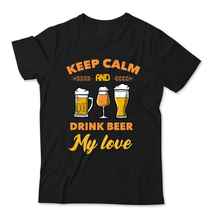 VinoVogue Keep Calm And Drink Beer T Shirt